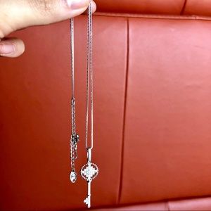 Jewelry - Silver studded key necklace Jewelry - Silver studded key necklace